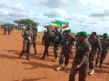 Ethiopian Contingent to Hand Over Forward Operating Base in Central Somalia to Somali National Army.