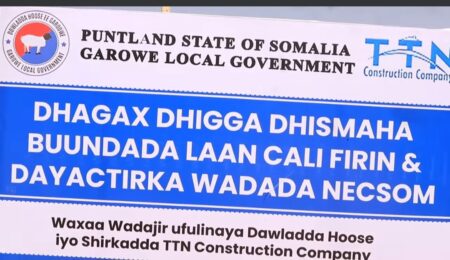 Duqa Degmada Garoowe oo Buunddo Cusub Dhagax Dhigay