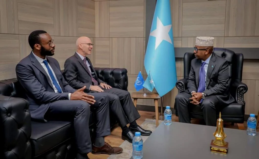 Somali FM Discusses Collaborative Efforts with UN Representative 1