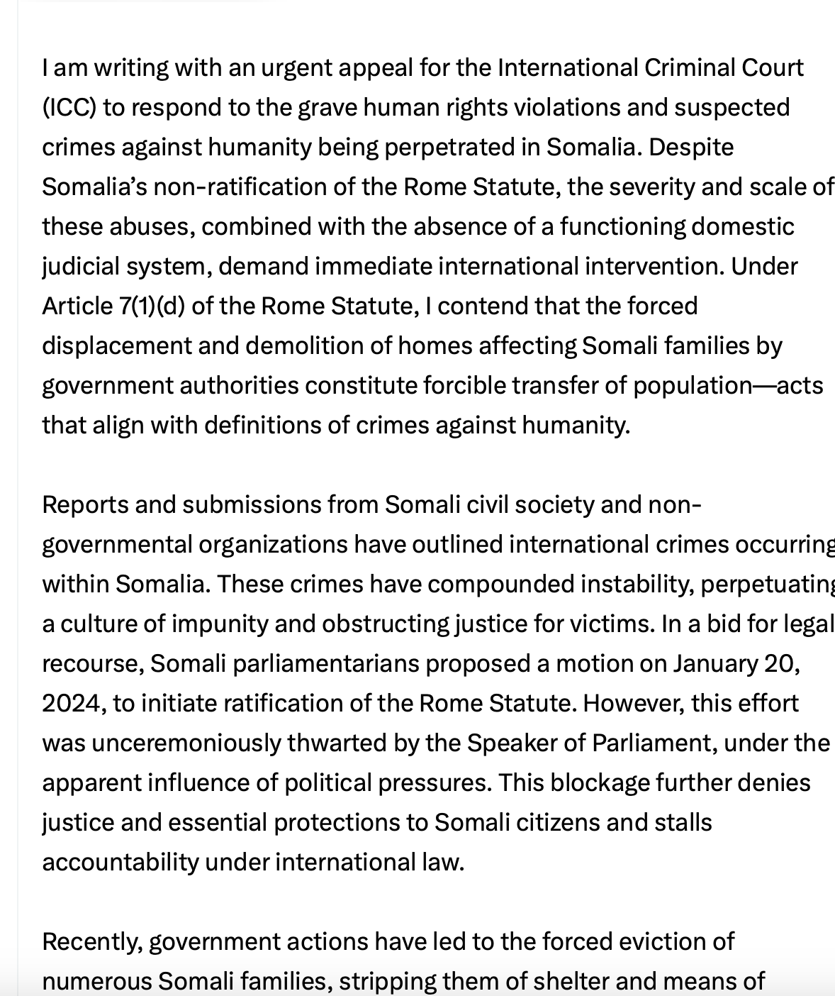 Dr Abib’s Flawed Interpretation of International Law