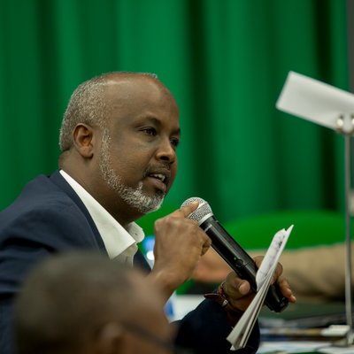 The dialogue also included voices from Somalia’s civic space. Osman Moallim, Chairman of the Somali Non-State Actors (SONSA),