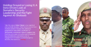 Holding Ground or Losing It: A Data-Driven Look at Somalia's Security Leadership and the Fight Against Al-Shabaab