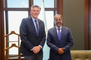 President Hassan Sheikh Hosts U.S. Congressman Darin LaHood in Mogadishu